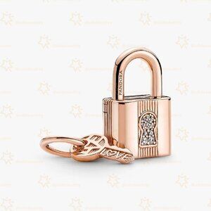 Pandora Padlock & Key Dangle Charm